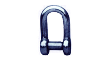 Oval pin chain shackle